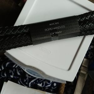 Miche black braided rope handles. New.